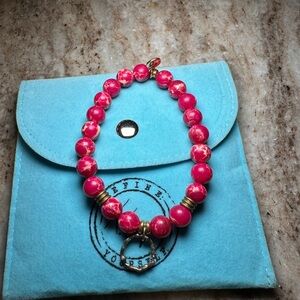 Pink Beaded Bracelet